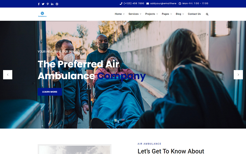 Ambulance Services Html Template Ambulance Services Html Template