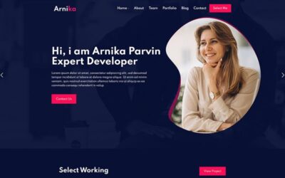Arnika - Personal Creative Responsive Website Template