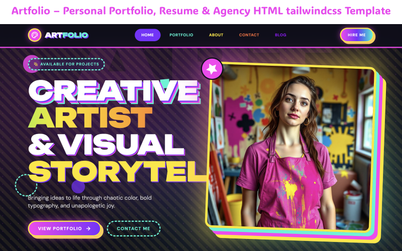 Artfolio – Portfolio HTML Template for Developers, Freelancers & Agencies Artfolio – Portfolio HTML Template for Developers, Freelancers & Agencies