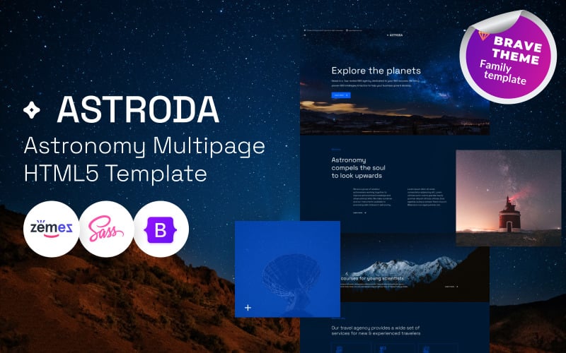 Astroda - Astronomy HTML5 Template Astroda - Astronomy HTML5 Template