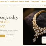 Aurielle – Luxury Jewelry & Diamond Store HTML Template (Tailwind CSS)