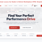 AutoDrive – Premium Luxury Car Dealer & Vehicle Marketplace HTML Template (Tailwind CSS)
