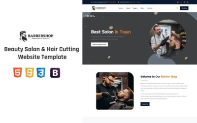 Barbarshop -  Beauty Salon & Hair Cutting Website Template