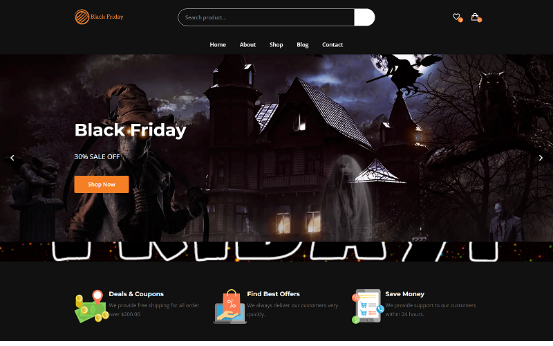 Black Friday Coupons, Offers, Deals, Discounts HTML Template Black Friday Coupons, Offers, Deals, Discounts HTML Template