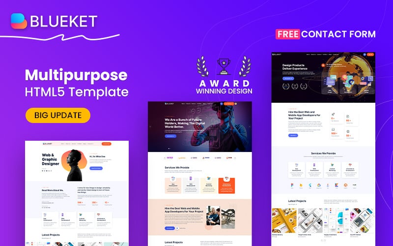 Blueket - Digital Agency & Multipurpose HTML5 Template Blueket - Digital Agency & Multipurpose HTML5 Template