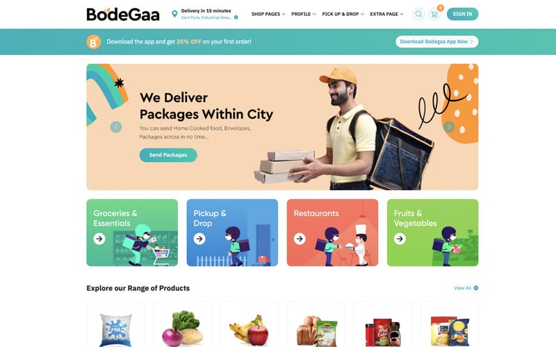 Bodegaa - Grocery Store & Pick Up Template Bodegaa - Grocery Store & Pick Up Template