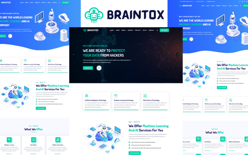 Braintox - Machine Learning And Data Science HTML5 Template Braintox - Machine Learning And Data Science HTML5 Template