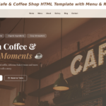 Brew Haven – Premium Cafe & Coffee Shop HTML Template with Menu & Reservation