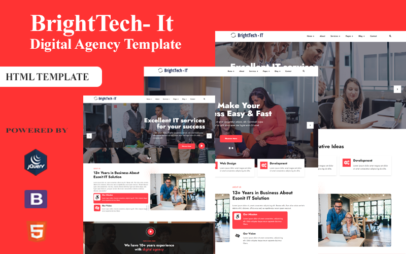 Brighttech IT - Creative Agency HTML Template Brighttech IT - Creative Agency HTML Template