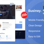 Businey – Digital Agency Bootstrap One Page HTML Website Template