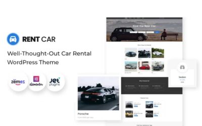 Car Rental WordPress Theme with Elementor Builder