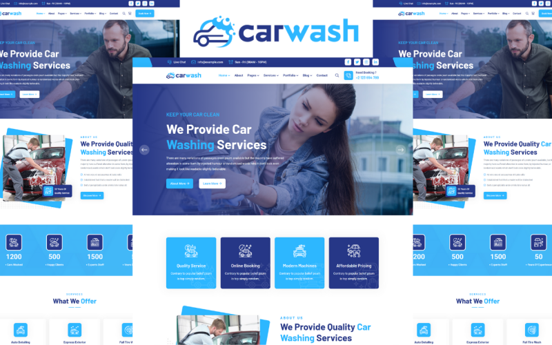 Carwash - Car Washing Services HTML5 Template Carwash - Car Washing Services HTML5 Template