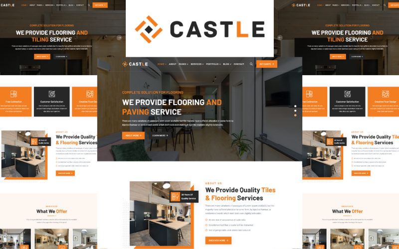 Castle - Flooring, Tiling, Paving Services HTML5 Template Castle - Flooring, Tiling, Paving Services HTML5 Template