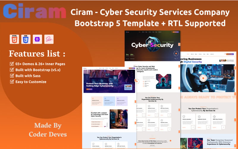 Ciram - Cyber Security Services Company Bootstrap 5 Template + RTL Supported Ciram - Cyber Security Services Company Bootstrap 5 Template + RTL Supported