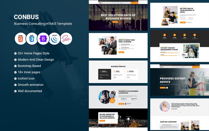 Conbus - Multipurpose Business, Corporate, Agency Website Template Conbus - Multipurpose Business, Corporate, Agency Website Template