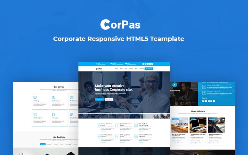 Corpas - Corporate Responsive Website Template Corpas - Corporate Responsive Website Template