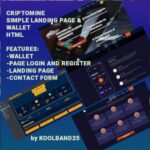 CriptoMine Wallet Website Template