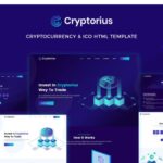 Cryptorius - ICO, Bitcoin and Cryptocurrency HTML Website Template