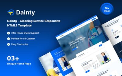 Dainty - Cleaning Service Responsive Website Template