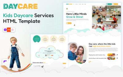 Day Care - Kids Daycare & Child Care Kindergarten School HTML Template
