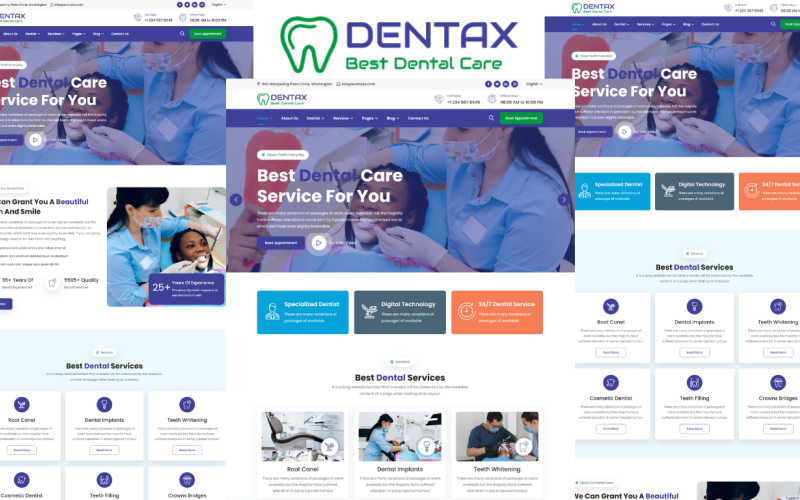 Dentax - Dentist & Dental Clinic HTML5 Template Dentax - Dentist & Dental Clinic HTML5 Template