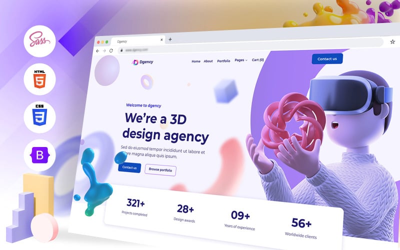 Dgency - Design Agency HTML Template Dgency - Design Agency HTML Template