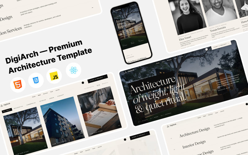 DigiArch – Premium Architecture Studio React Template DigiArch – Premium Architecture Studio React Template