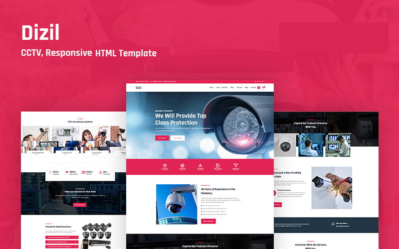 Dizil – CCTV Responsive Website Template Dizil – CCTV Responsive Website Template
