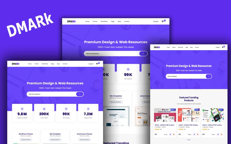 DMARK - Digital Marketplace HTML5 Bootstrap5 Website template DMARK - Digital Marketplace HTML5 Bootstrap5 Website template