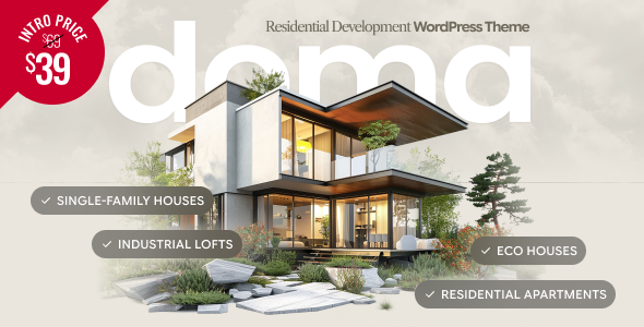 Doma - Real Estate Development WordPress Theme Doma - Real Estate Development WordPress Theme