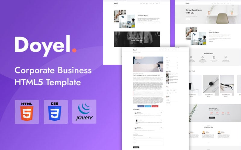 Doyel - Corporate Minimal HTML5 Template Doyel - Corporate Minimal HTML5 Template