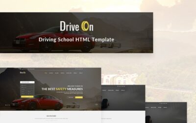 DriveOn - Driving School Website Template