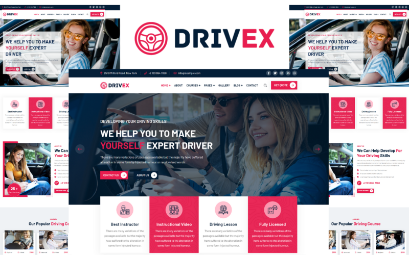 Drivex - Driving School HTML5 Template Drivex - Driving School HTML5 Template