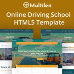Driving School & Online Bootstrap HTML5 Website Template