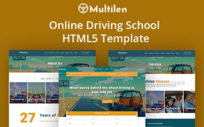 Driving School & Online Bootstrap HTML5 Website Template