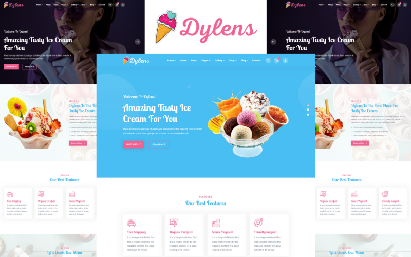 Dylens - Ice Cream Shop HTML5 Template Dylens - Ice Cream Shop HTML5 Template