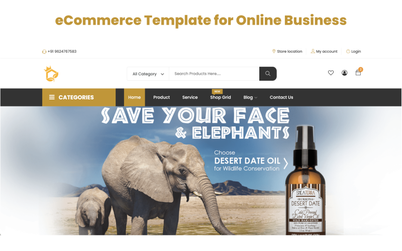 eCommerce Template for Online Business eCommerce Template for Online Business