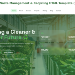 Eco‑Friendly Waste Management & Recycling HTML Template (Tailwind CSS)