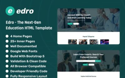 Edro - The Next-Gen Education HTML Template