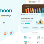 Edumoon - HTML React Vue Figma Education and E-learning Homepage Template