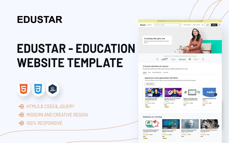 Edustar - LMS Online Courses HTML Template Edustar - LMS Online Courses HTML Template