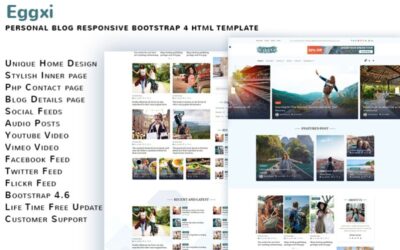 Eggxi Personal Blog HTML5 Template