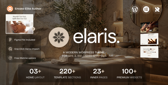 Elaris - Massage Salon & Spa WordPress Theme Elaris - Massage Salon & Spa WordPress Theme