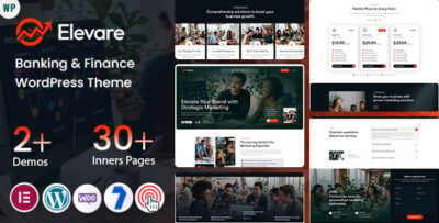 Elevare - Banking & Finance WordPress Theme