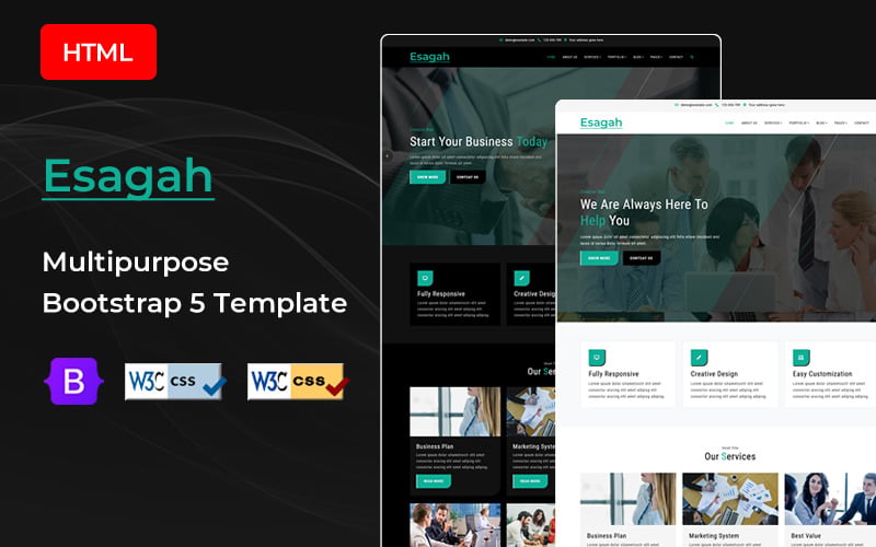 Esagah - Multipurpose Bootstrap 5 HTML Template Esagah - Multipurpose Bootstrap 5 HTML Template