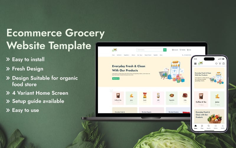 ESC Grocery Ecommerce Website Template ESC Grocery Ecommerce Website Template