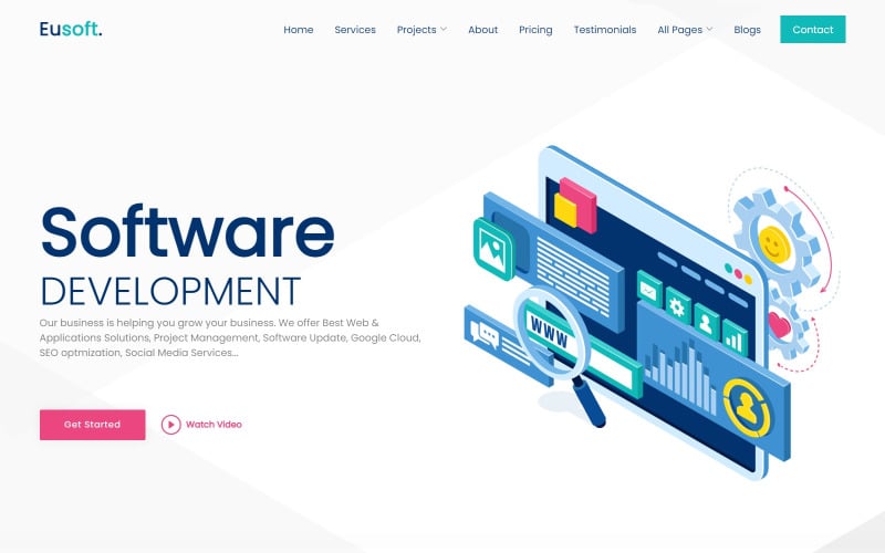 Eusoft - Technology & IT Solutions Multipurpose Website Template Eusoft - Technology & IT Solutions Multipurpose Website Template