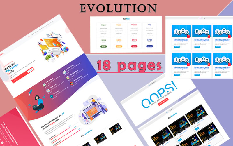 EVOLUTION - Fully Responsive Multi-Page Website Template EVOLUTION - Fully Responsive Multi-Page Website Template