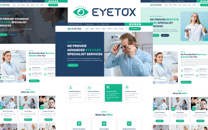 Eyetox - Eye Care And Optometrist HTML5 Template Eyetox - Eye Care And Optometrist HTML5 Template