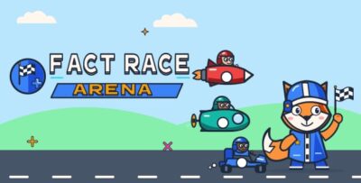 Fact Race Arena | HTML5 Educational Multiplayer Quiz Racing Game